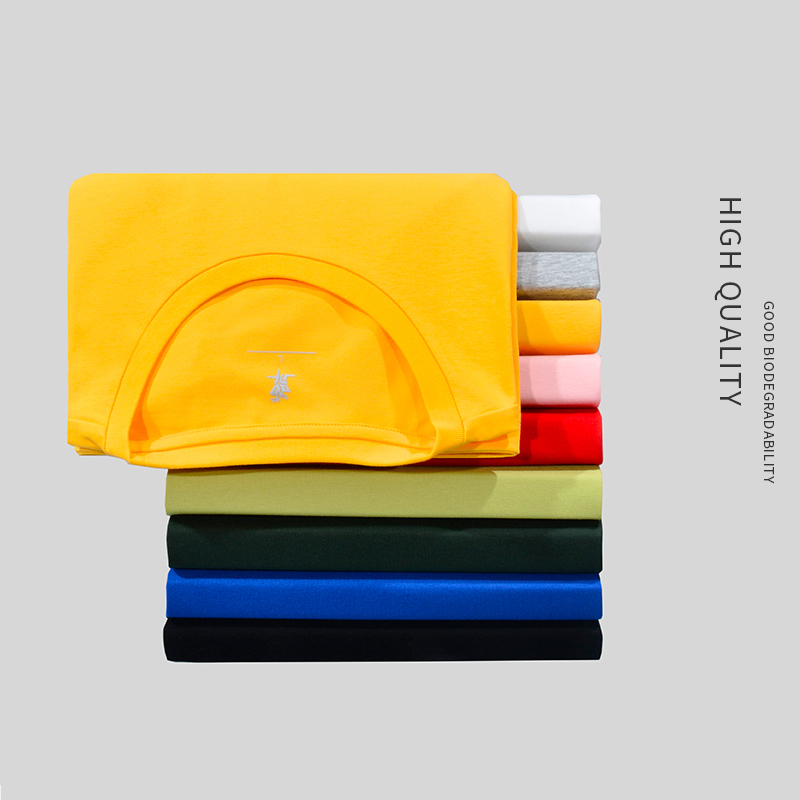 T-Shirts Sorona's new summer trendy shoulder short-sleeved T-shirt absorbs moisture, is light and breathable, and has a solid color casual Joker 
