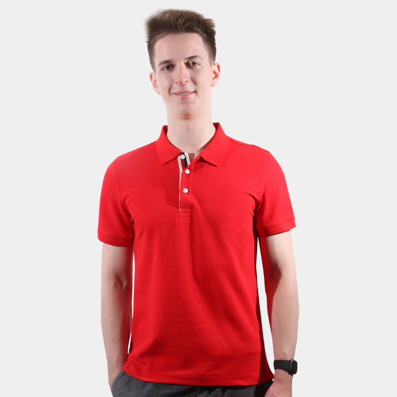 Double bead cotton polos High-end business iron-free cotton polo shirts for men and women with the same work clothes unit company tooling cultural shi