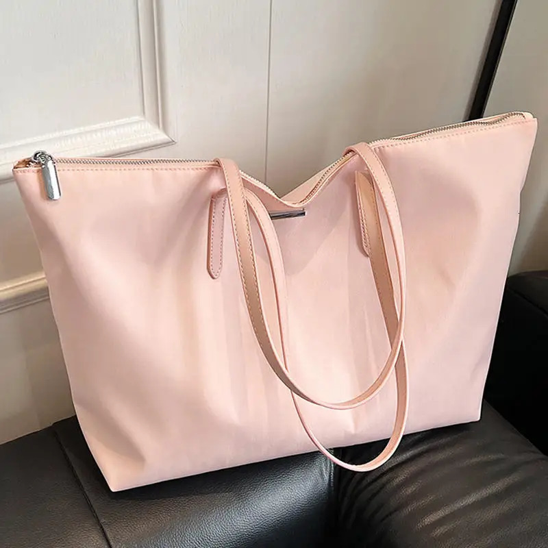 Nylon Tote Bag Large Capacity Bags Female Fashion Tote Shoulder Bag Class Work Bags 250704