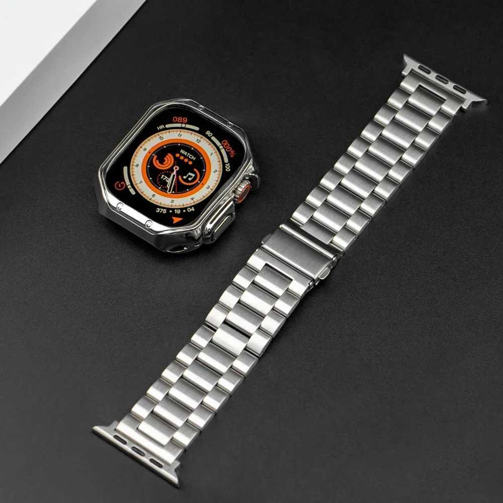 Stainless Steel Strap for Watch Band 46mm 49mm 40/44mm 42mm 41mm/45mm Metal Bracelet iWatch Series 10 9 8 7 SE 6 5 4 Y250714