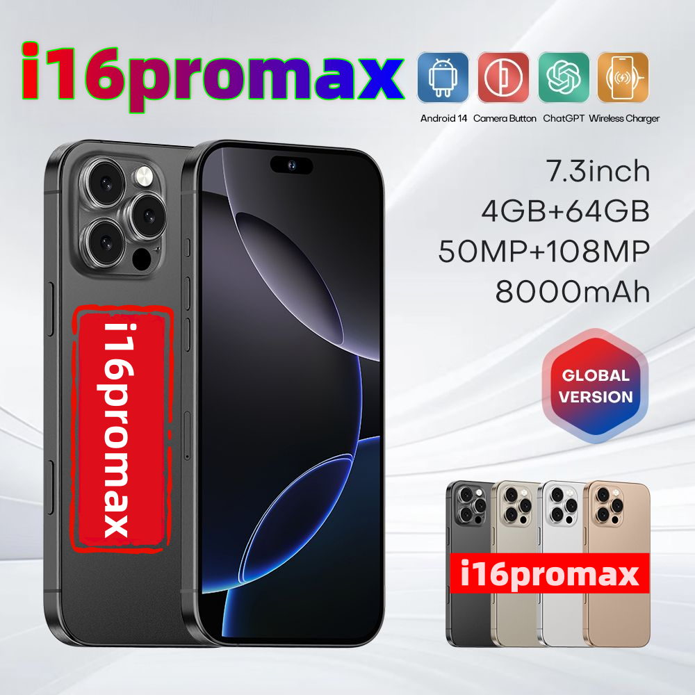 i16 Pro Max Smartphone with 16GB RAM & 1TB Storage | Wireless Charging & 7.3-Inch Display