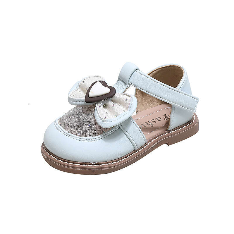 Girls' Bowknot Princess 2024 Summer New Children's Soft Sole Closed-Toe Sandals for Toddlers and Kids