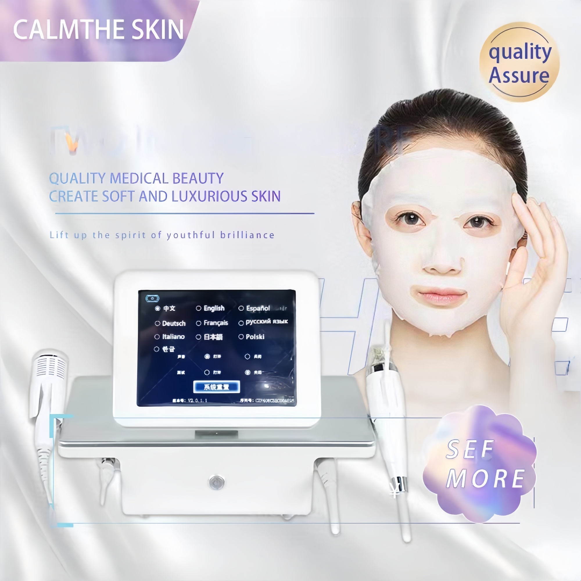 2025 NEW RF Beauty Instrument Machine Stretch Mark Remover Fractional RF Beauty Tighten Skin Face Lift