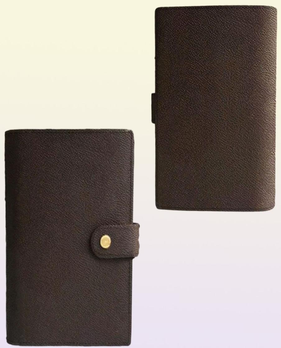 Leather Notebook Bags Holder Credit Case Book Cover Fashion Diary Small Ring Agenda Planner Notebooks Wih Dust Bag and Box4359289