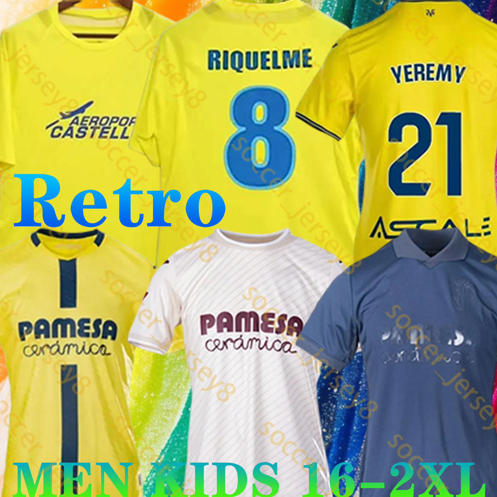 2025 2026 Villarreal home soccer jersey retro 05 06 CHUKWUEZE GERARD FOYTH PACO ALCACER IBORRA Camisetas de futbol 24 25 Villarreal kids football shirts men uniforms