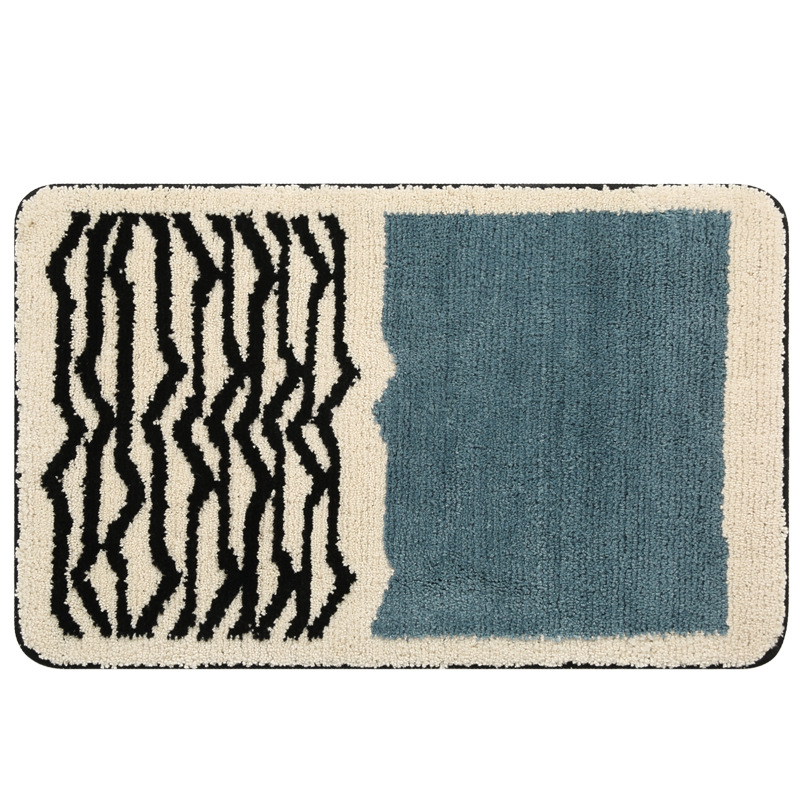 Designer's new simple and light luxury bathroom absorbent floor mat, home bathroom door non-slip mat, door foot pad