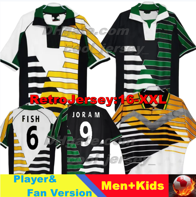 1998 Africa retro soccer jersey 98 McCarthy Bartlett Mokoena Fortune RADEBE classic FISH PARKER vintage Bafana Bafana football shirt