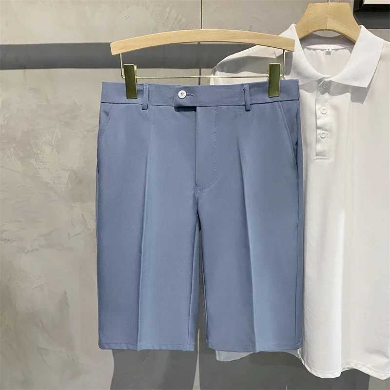 2025 Chino Shorts Men Front Pleated Shorts Casual Bermuda Work Wear Shorts Korean Fashion Pants for Summer XJ250714