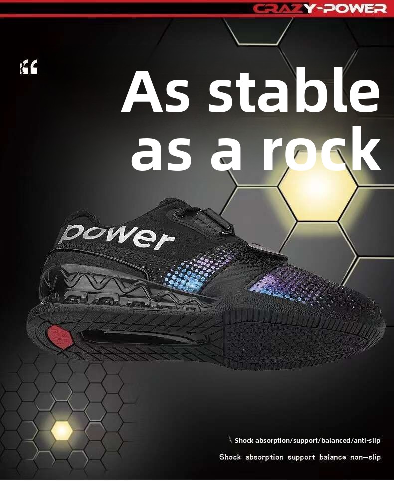 weightlifting shoes sports shoes professional indoor gym strength support training deadlift fitness shoes shock absorption and nonslip