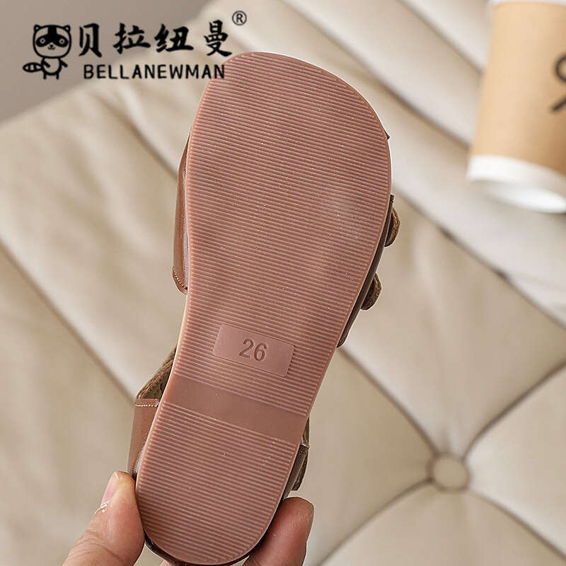 Choice Style Children's Woven Closed-Toe Sandals 2025 Summer New Fashion Soft Sole Beach Shoes for Kids