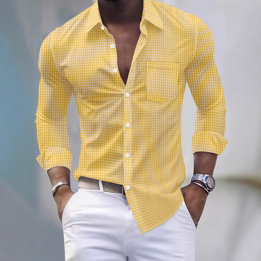 Luxury Shirts Men Stylish Casual Business Shirt Slim Fit Dress Shirt for Spring and Autumn Ideal for Office and Social Events man tops