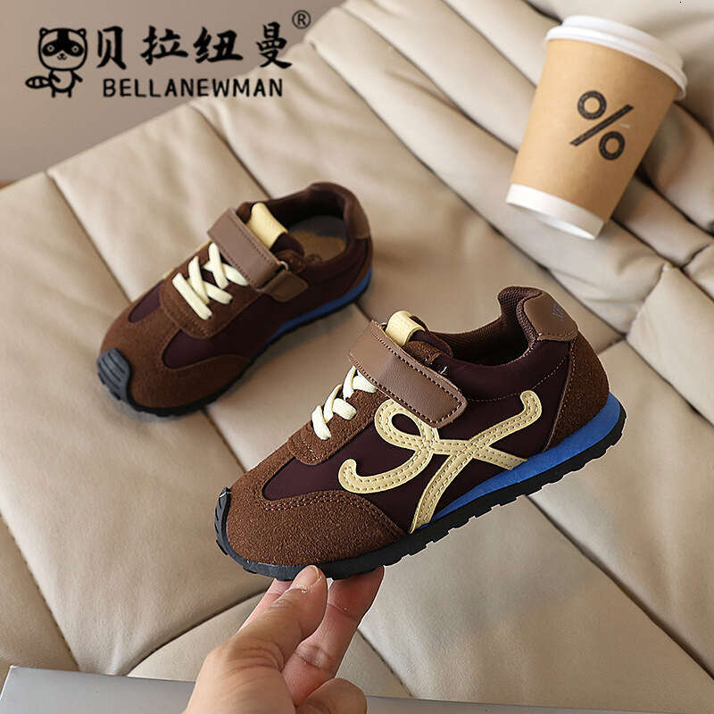 Forrest Gump 2025 Spring Autumn New Korean Children's Color Block Versatile Training Boys and Girls Casual Sports Shoes Trendy