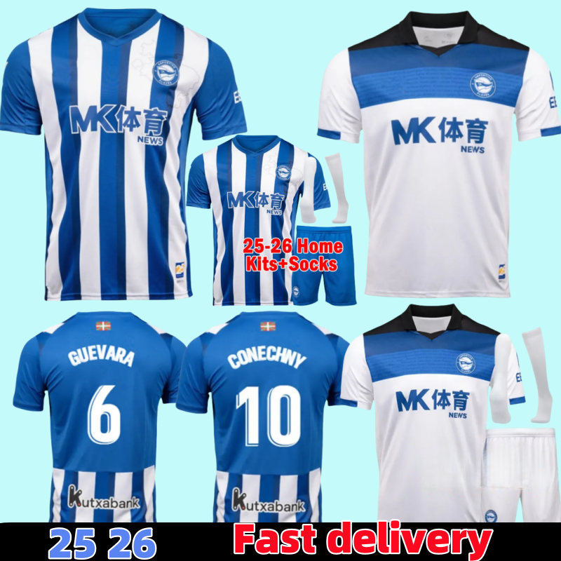 2025 2026 Alaves soccer jersey Men kids kit CONECHNY T. MARTIINEZ VILLALIBRE PROTESONI M. DIARRA 25 26 football shirt