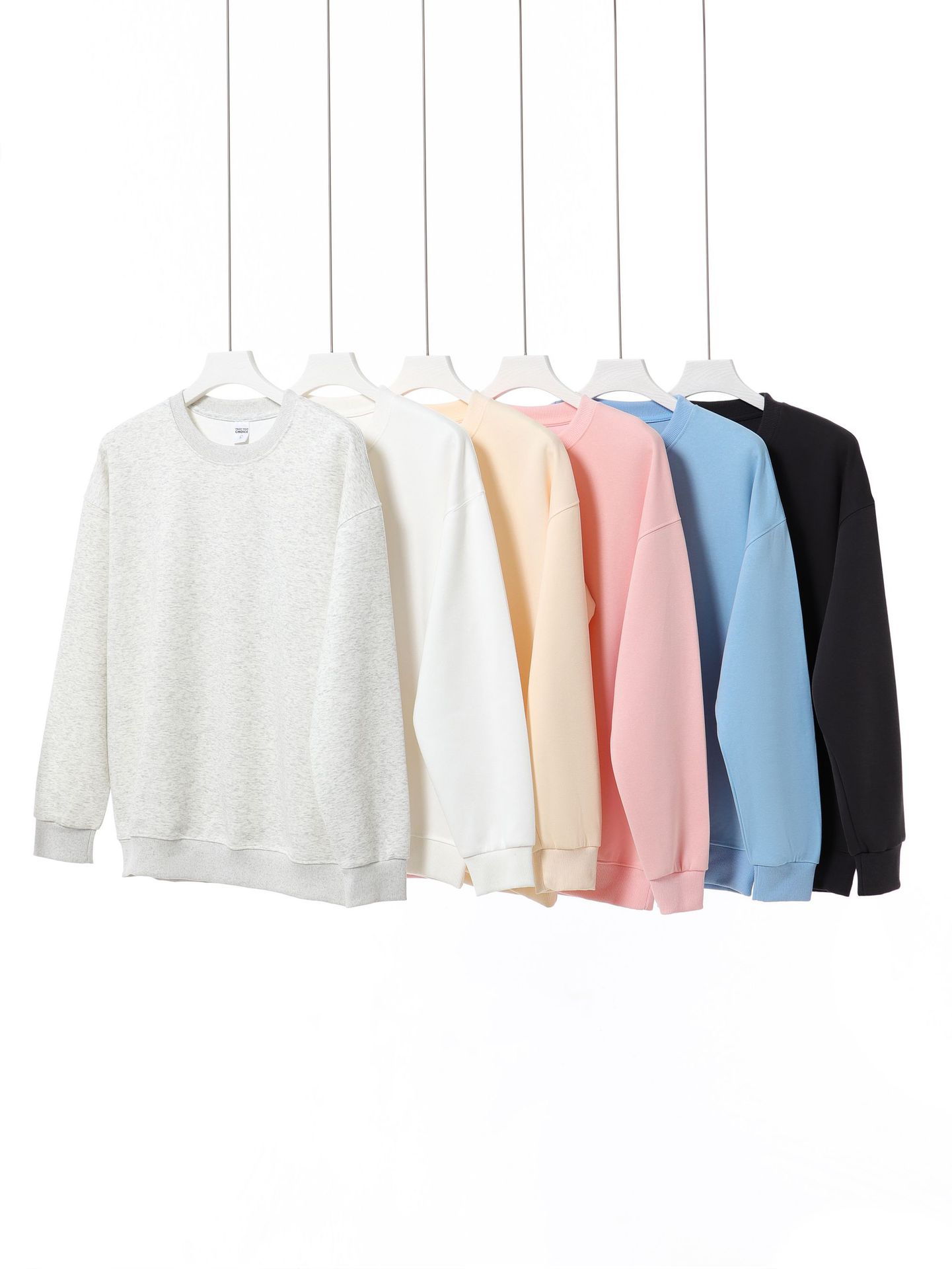 L40995 felpa con cappuccio monopezzo personalizzata da uomo e da donna, abbigliamento da lavoro autunnale e invernale, tinta unita, maniche lunghe