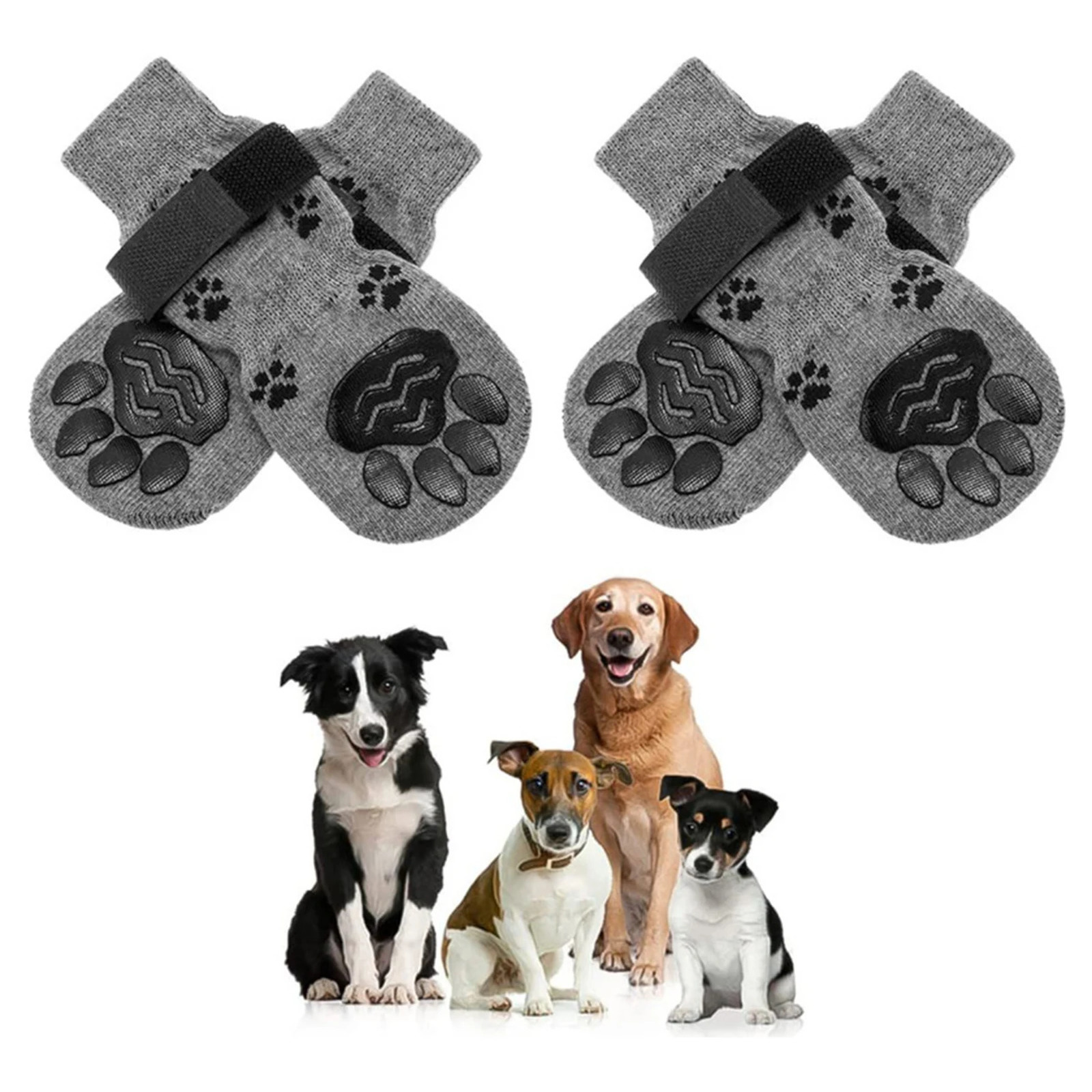 Pet Socks Cat And Dog Foot Covers Outdoor Anti-slip Dog Shoes Dirty-proof Anti-fall Dog Outing Shoes For Pets Dogs Walking 250709