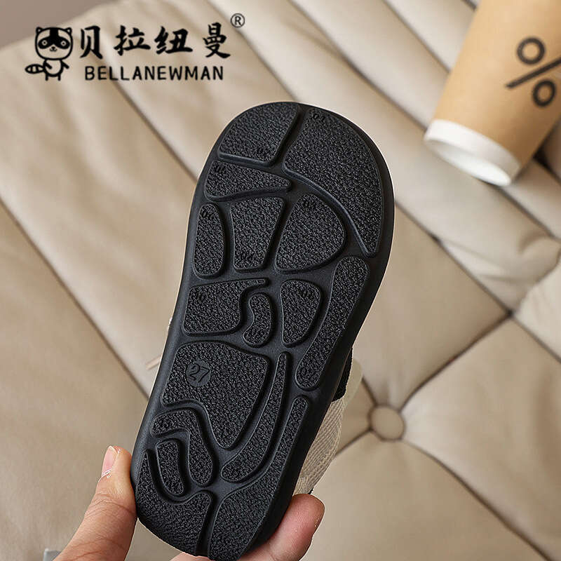 Choice Niche Design Round Toe Flat Sole Training Shoes 2025 Spring and Autumn New Children's Casual Sneakers