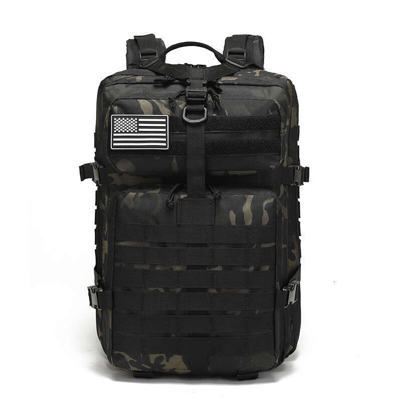 Outdoor tactical men's backpack large capacity camouflage outdoor camping waterproof sports mountaineering backpack multifunctional