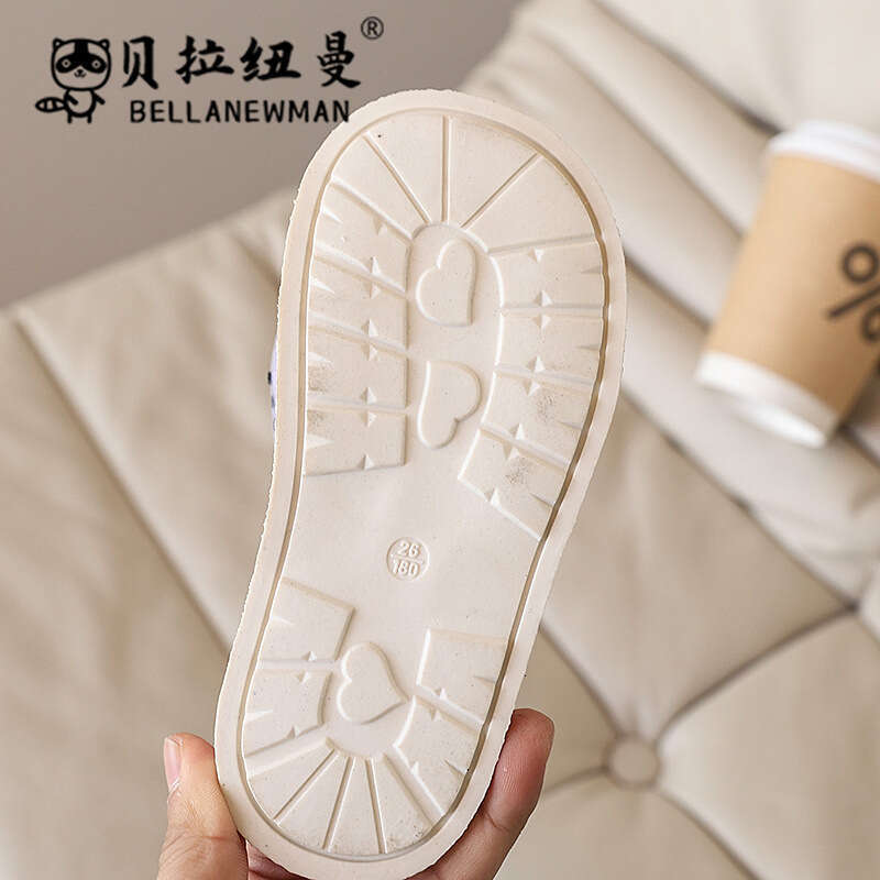 SHEIN Niche Design Girls' Bow Princess Sandals 2025 Summer New Children's Slip-On Beach Shoes