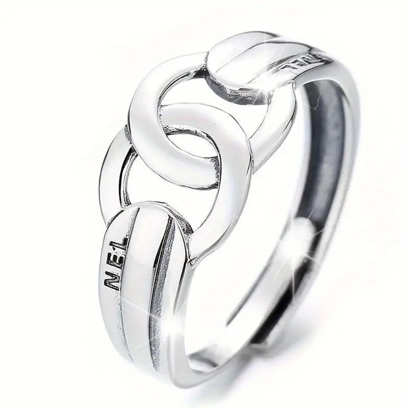Antique Geometric Twist Ring Adjustable Hip Hop Jewelry for Women 250712