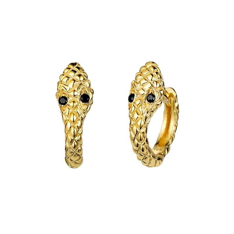 2025 New Stylish and Versatile Snake shaped Zodiac Stud Earrings for Women Ideal for the Birth Year