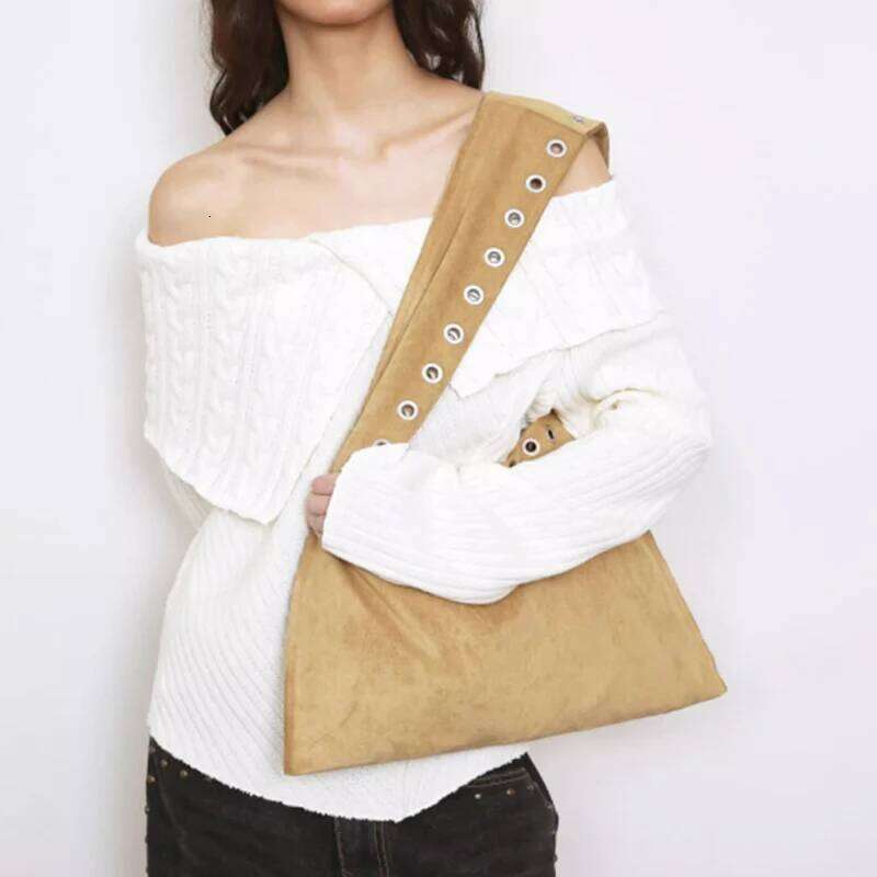 Fashion Casual Y2k Large Shoulder Vintage Tote Rivets Studs Women Retro Purse Handbags