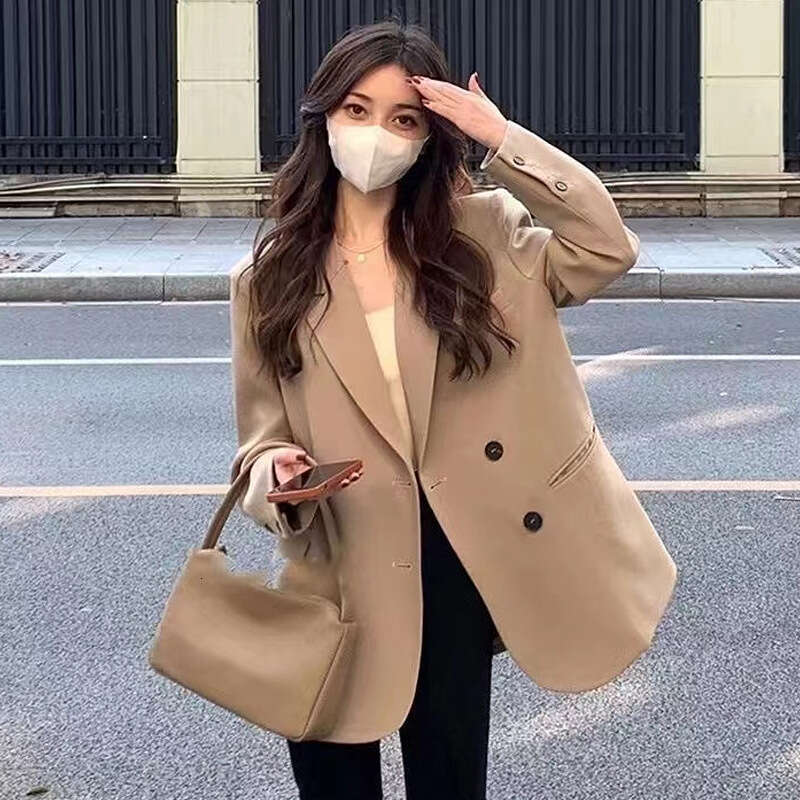 Spring And Autumn Casual Women's Suit New Design Sense Niche Plus Size Petite Blazer Jacket B5