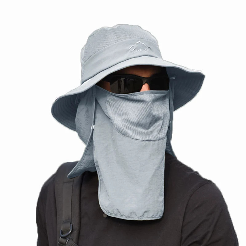 Bucket Hats Sun Hat Protection Spring Summer Waterproof Boonie for Fishing Hiking Garden Safari Beach 250704