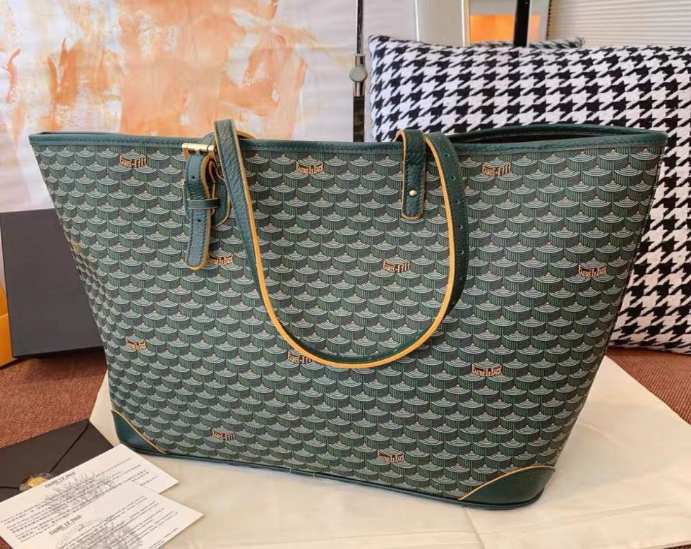 bags Faure Le page Tote Bag fish scale large capacity shopping one shoulder women039s classic handbag Europe and America Foldin6353437