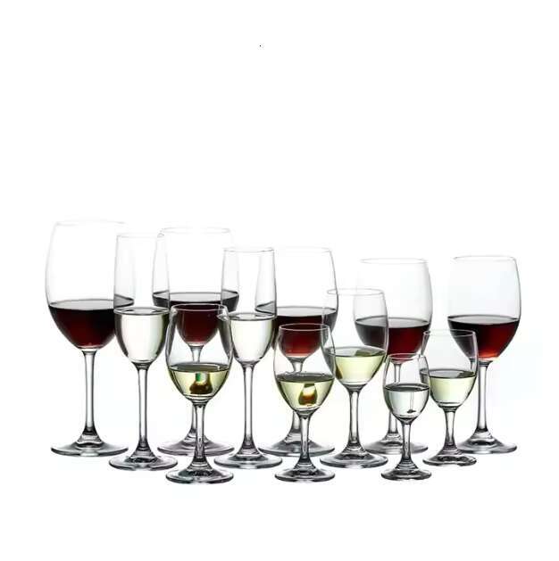 Lead-Free 200ml 6.76oz Retro Vintage Glass Classic Design Colored Transparent Riesling Elegant Cups for Wine