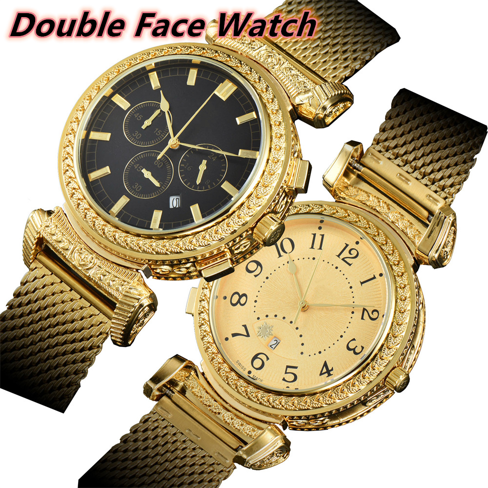 2025 New Double Face Watch Chronograph Designer Movement AAA Watches 44MM High Quality Luxury Mens Watch Multi-Function Montre Clock Relojes Free Shipping