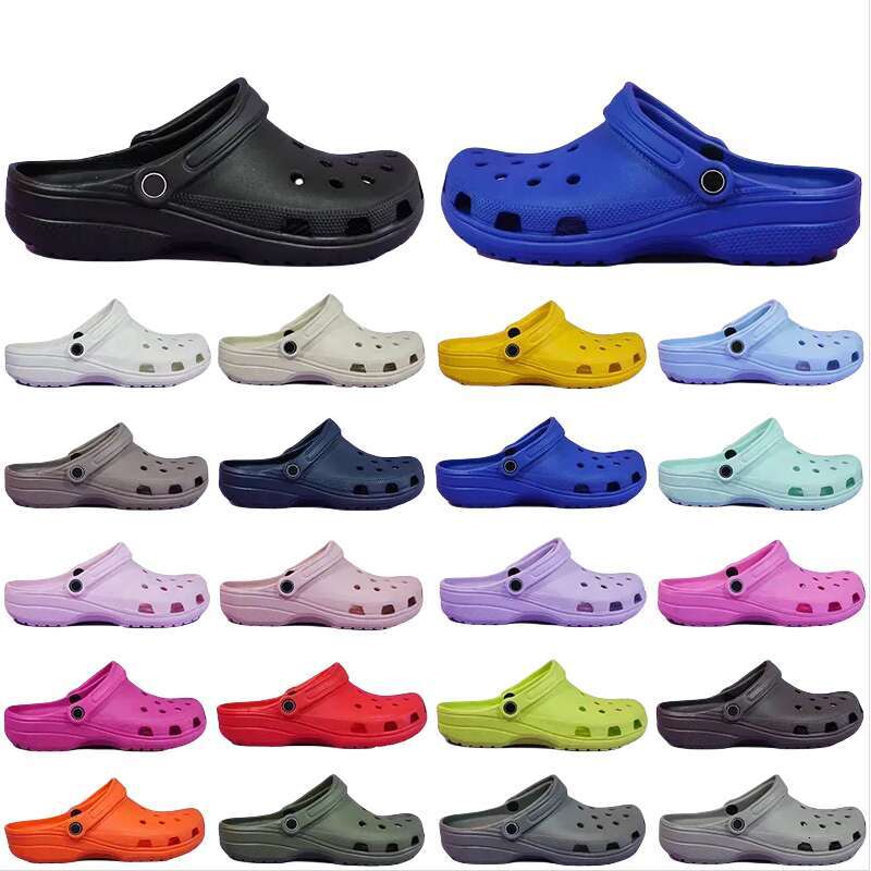 Top designer sandalscroc clogs sliders Sandale waterproof summer beach outdoor shoes balck white pink sdfd women kids men slides slippers 16 88