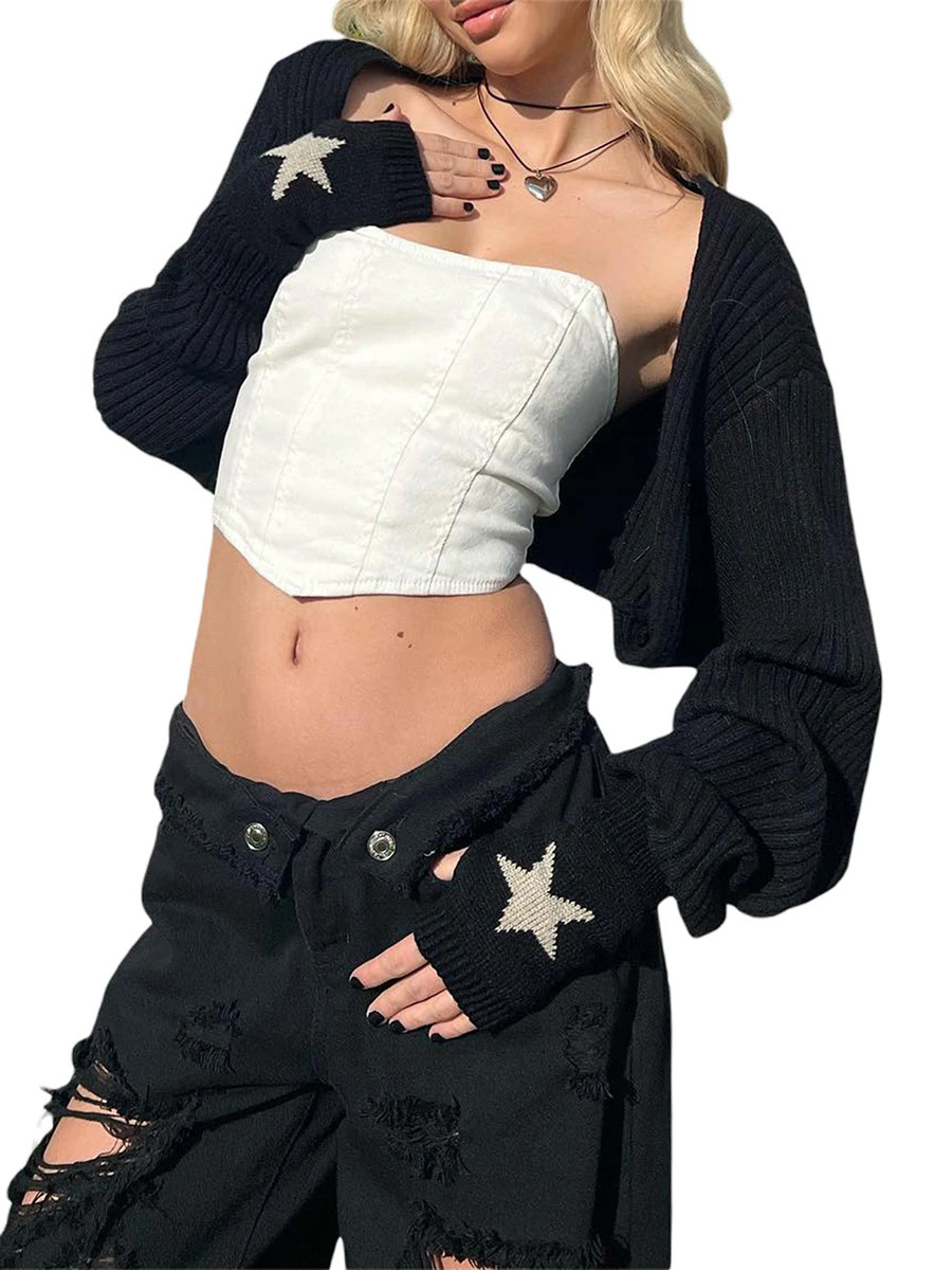 Women Fashion Wild Knitted Shrugs Solid Color Long Sleeve Open Front Sweater Coat Spring Fall Casual Cardigan 250710