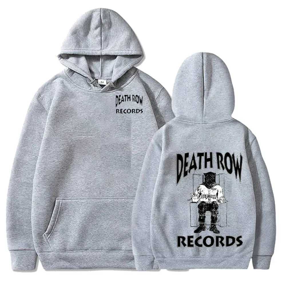 Death Row Records Hoodies Spring Autumn Fleece Hoodie Pullover Fashion Men Women Loose Hooded Sweatshirts Hip Hop Streetwear Top XJ250714
