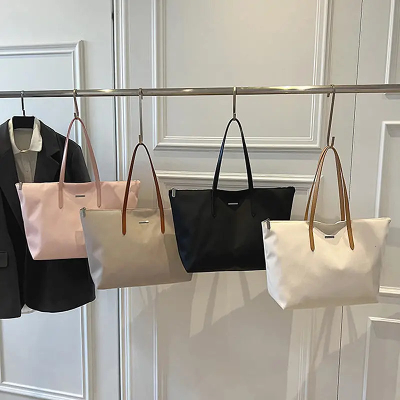 Nylon Tote Bag Large Capacity Bags Female Fashion Tote Shoulder Bag Class Work Bags 250704