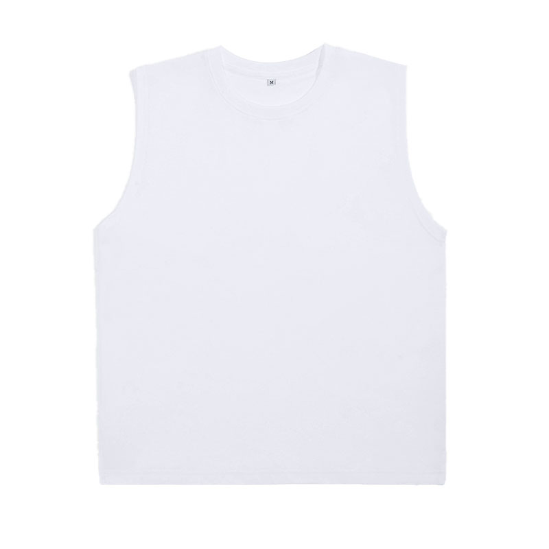 Zero sense quick-drying cotton vest In summer, men and women couples absorb moisture, light and breathable, solid color and versatile round neck sleev