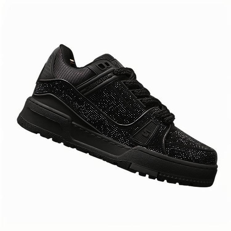 fashion sneaker free shipping Casual shoes trendy board shoes trendy brand rhinestone shoes fashionable personality fashionable versatile men bread sh