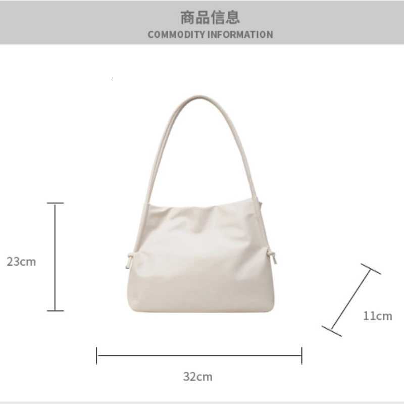 Fi Large-Capacity New Tote Wens Bags Are Solid Color Casual Texture Lazy and Generous Versatile Handbag Shoulder Y250730