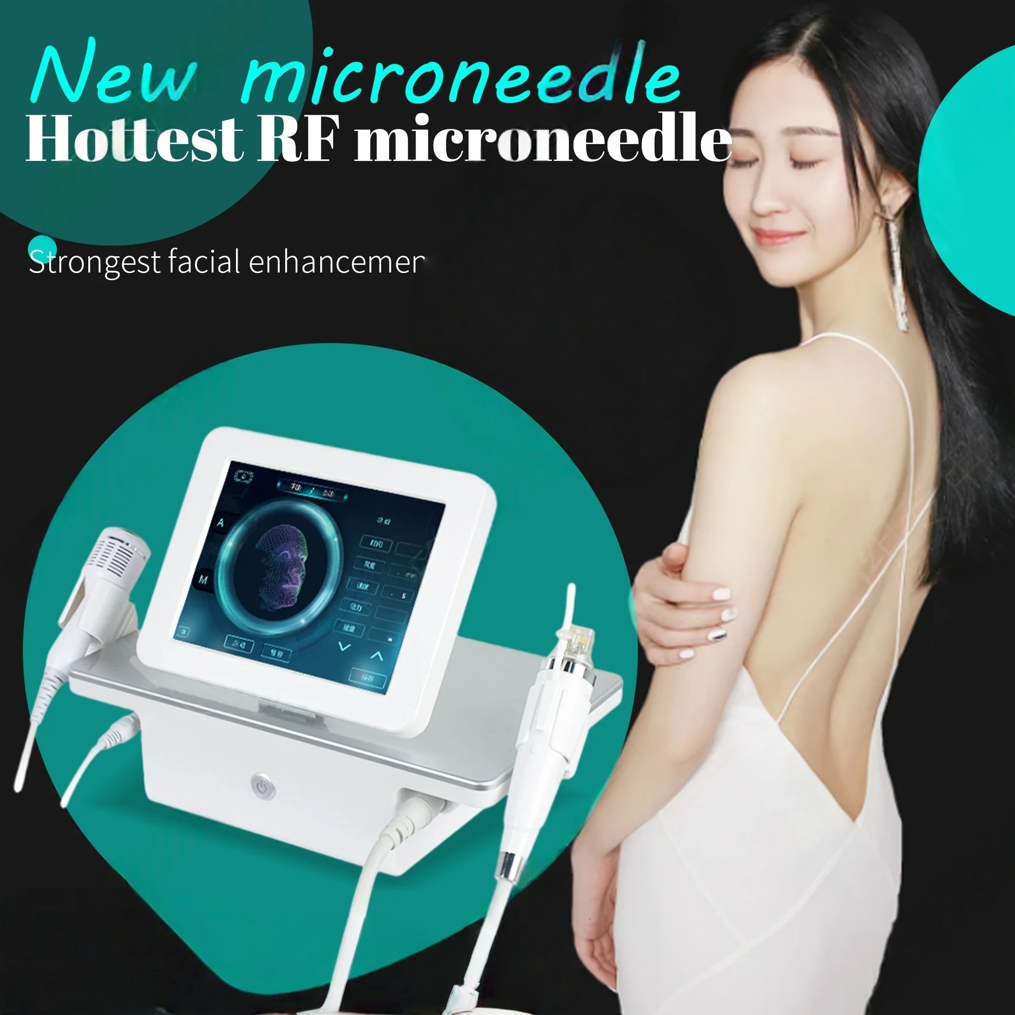 RF Face Lifting Gold Fractional Radio Fractional Needles Microneedling Micro Needle Fractional Rf Effective Skin Beauty Machine