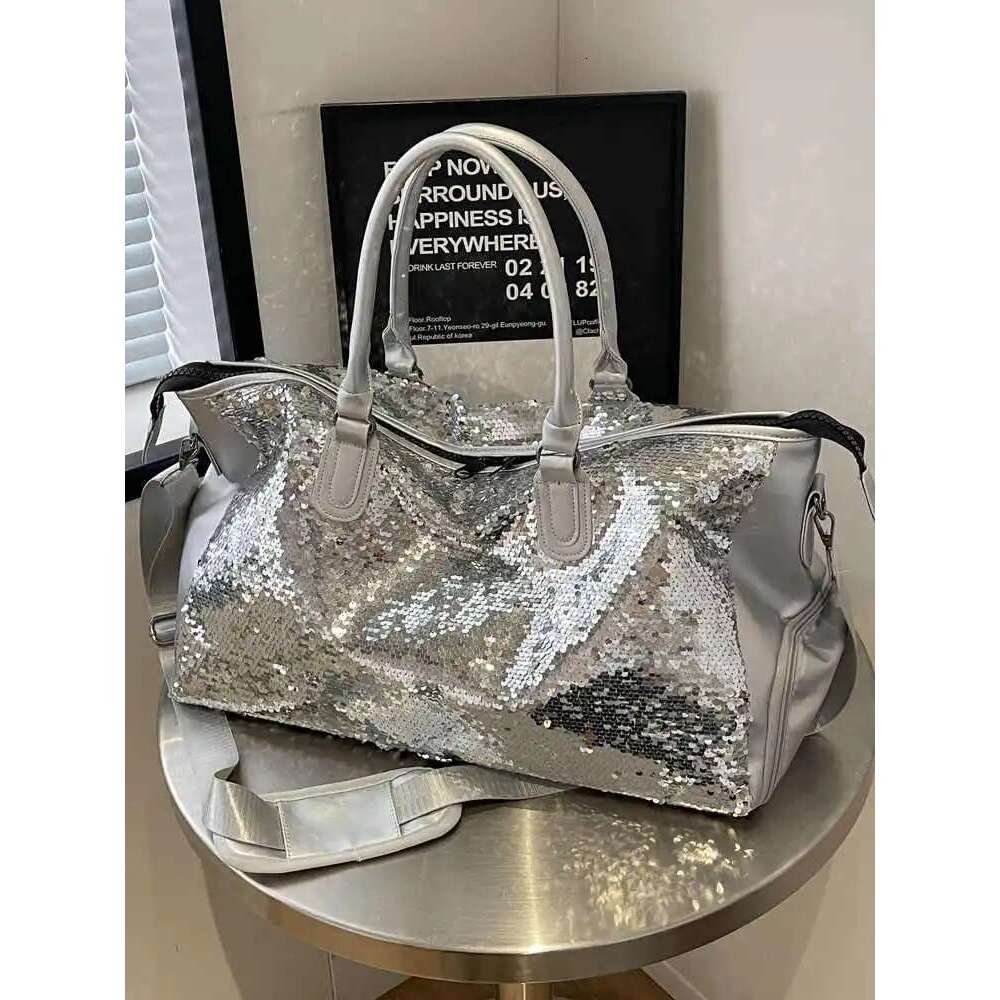 Fashion Sequin Travel Tote Women New Large Capacity Versatile Yoga Bodybuilding Underarm Popular Crossbody Bags