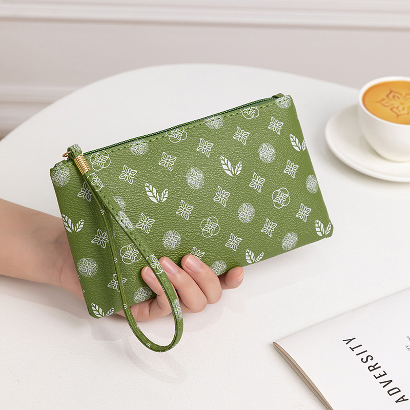2025 Designer Wallet Classic Floral Clutch Women's Minimalist Phone Wallet Convertible Wristlet Coin Pocket Everyday Essential Free Shipping