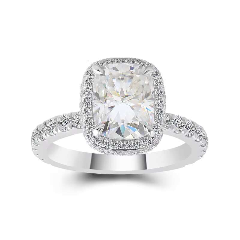 Wholesale Custom Rings for Wedding Band 10k/14k/18k Plated 2.5ct VVS Moissanite Ring for Women