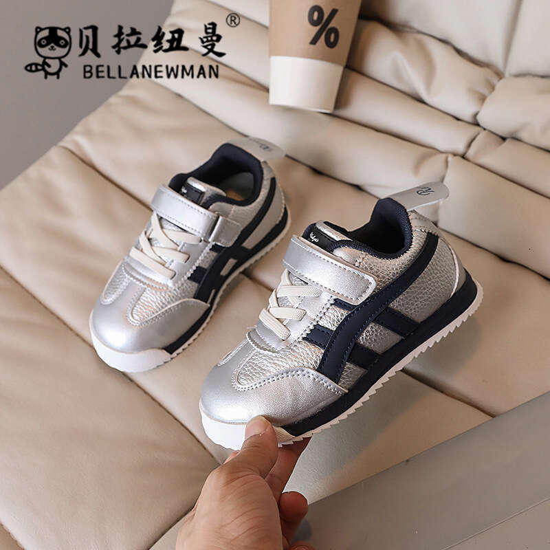 Japanese Style Forrest Gump Children's Sneakers 2024 Autumn New Korean Version Boys' Velcro Walking Girls' Sports Shoes