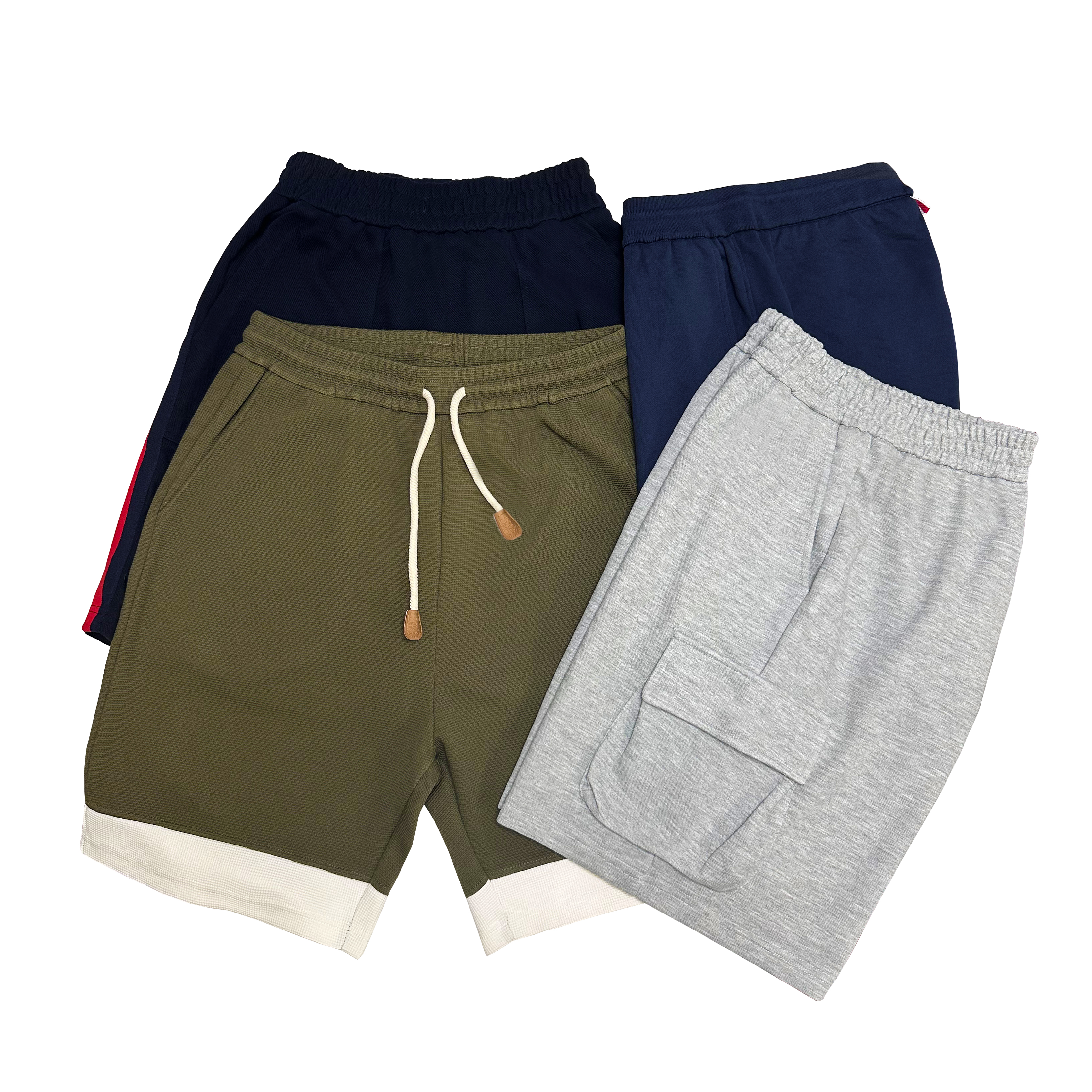 Fashion casual shorts, cool summer plus size shorts, thin pants for boys, loose and fattened pants, and fat overalls for middle pants.