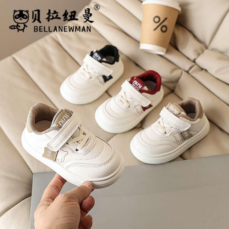 Children's White 2025 Spring and Autumn New Korean Style Girls' Sneakers Boys' Casual Sports Toddler Shoes