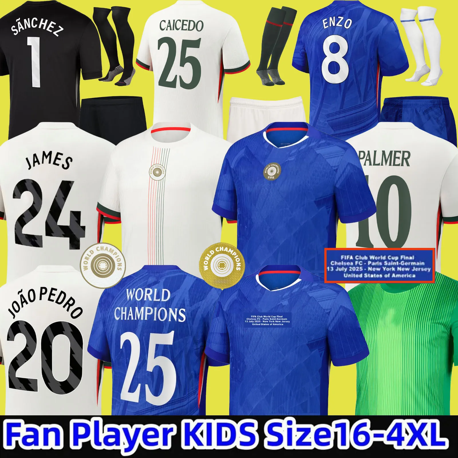25 26 Chelseajerseys CAICEDO Nkunku PALMER soccer jerseys Disasi 2025 2026 Enzo Mudryk Cucurella football shirt SANCHO Guiu Veiga Adarabioyo JAMES COLWILL cfc
