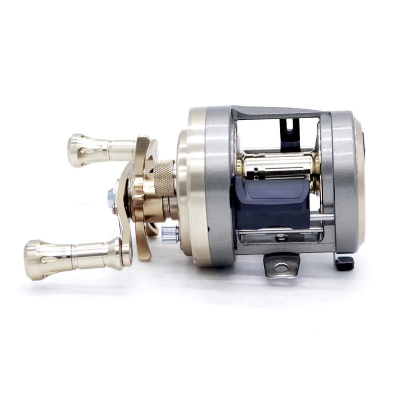 100 150 200 300 Series Round Baitcasting Fishing Reel 8KG Max Drag 9+1 Ball Bearings Magnetic Brake System