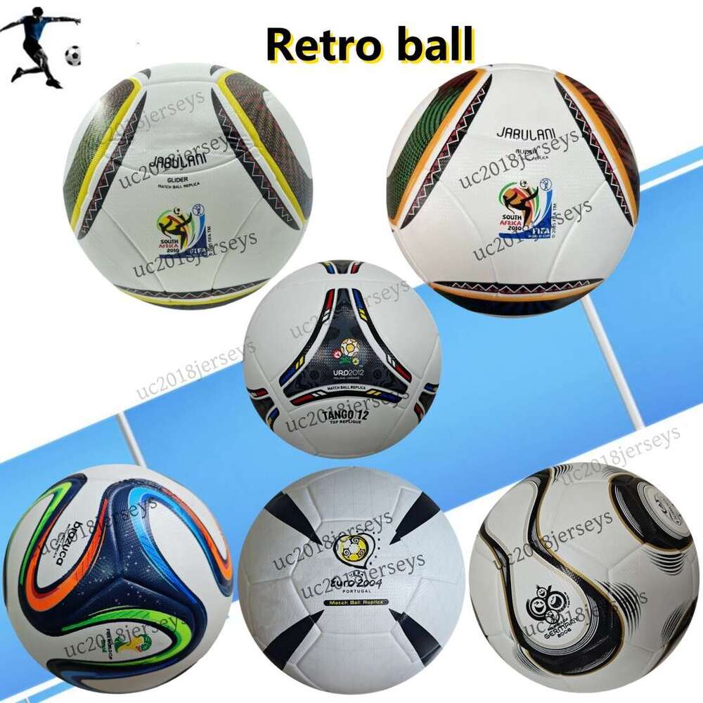 Size 5 Retro Balls for the 2004 2006 Soccer Ball 10 12 14 Official PU Material Wear Resistant Match Training World Cup Football Top quality