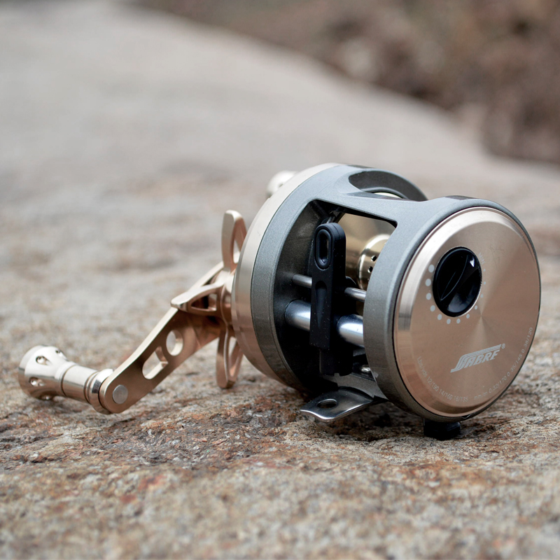 100 150 200 300 Series Round Baitcasting Fishing Reel 8KG Max Drag 9+1 Ball Bearings Magnetic Brake System