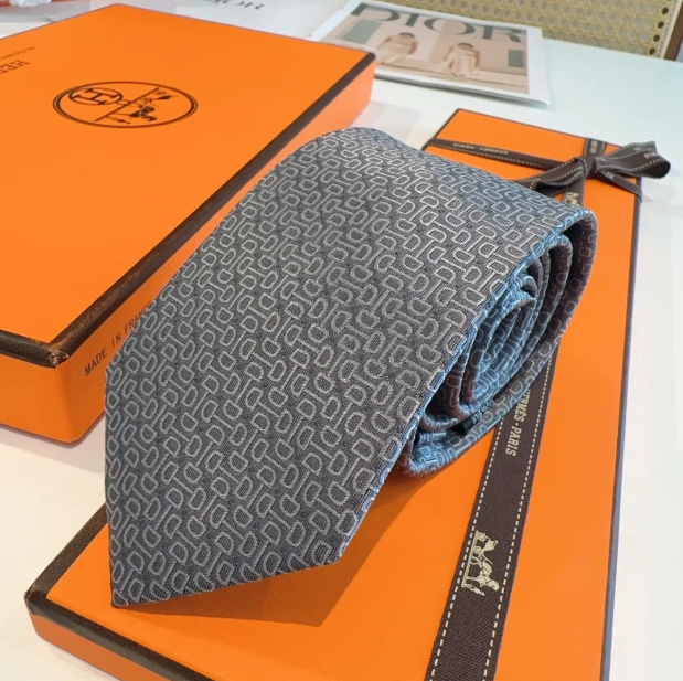 Designer masculin 2025 Fashion Nouvelle Silk Tie Costume Necclues pour hommes Nettoyage Business Jacquard Neck Claves Cavoure Cravate Krawatte Hi