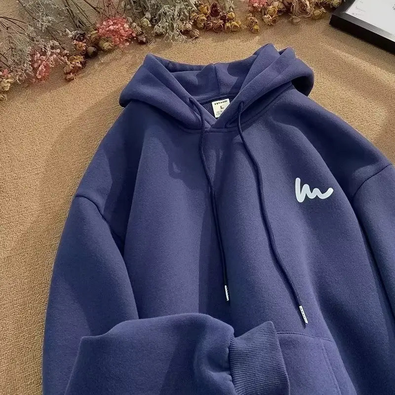 American hoodie men and women spring and autumn thin fashion oversize Korean lazy loose top 250708